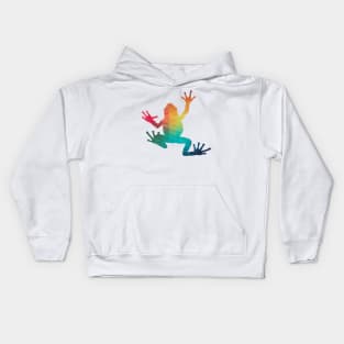 Rainbow frog Kids Hoodie